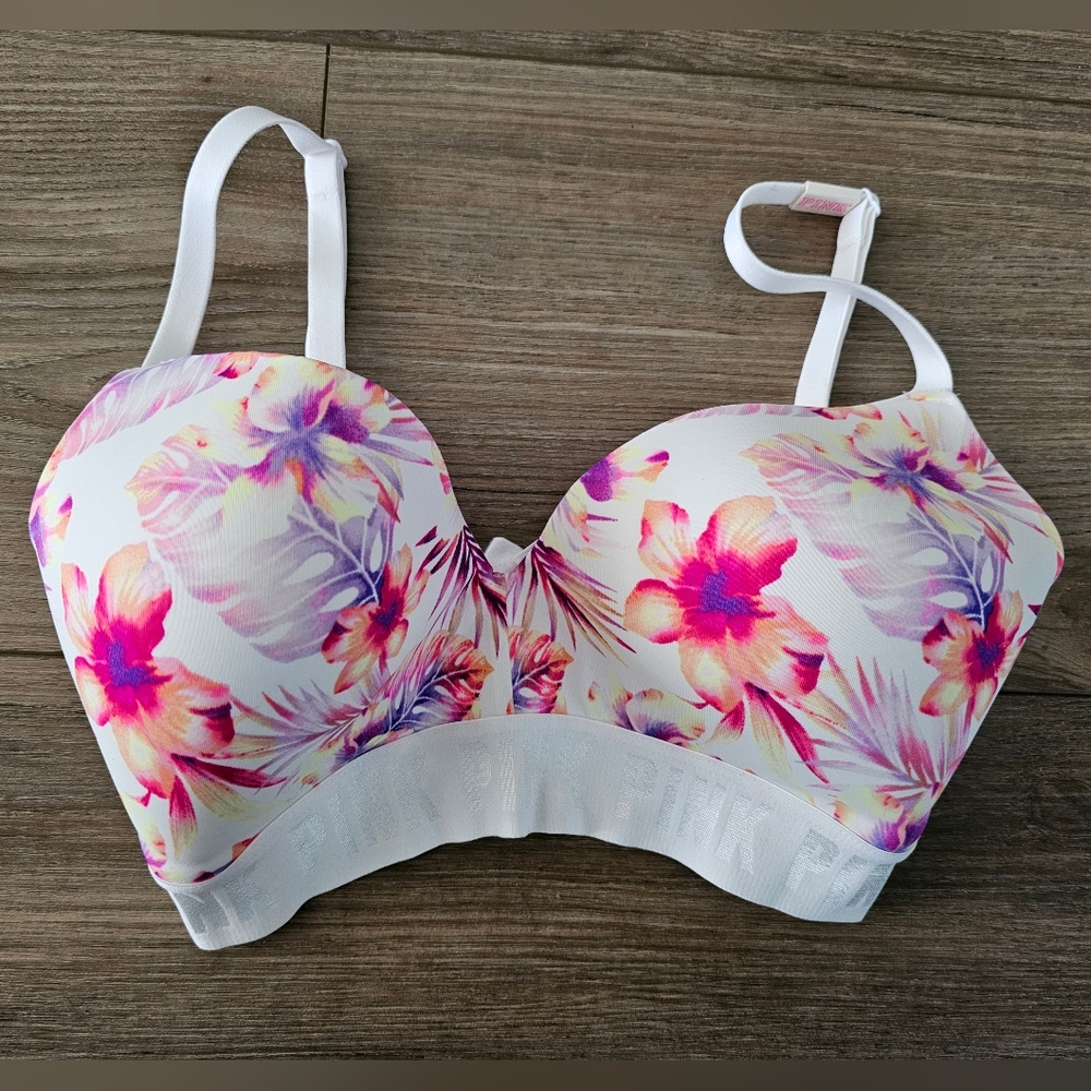 PINK Victoria's Secret Floral Bra - Multicolor